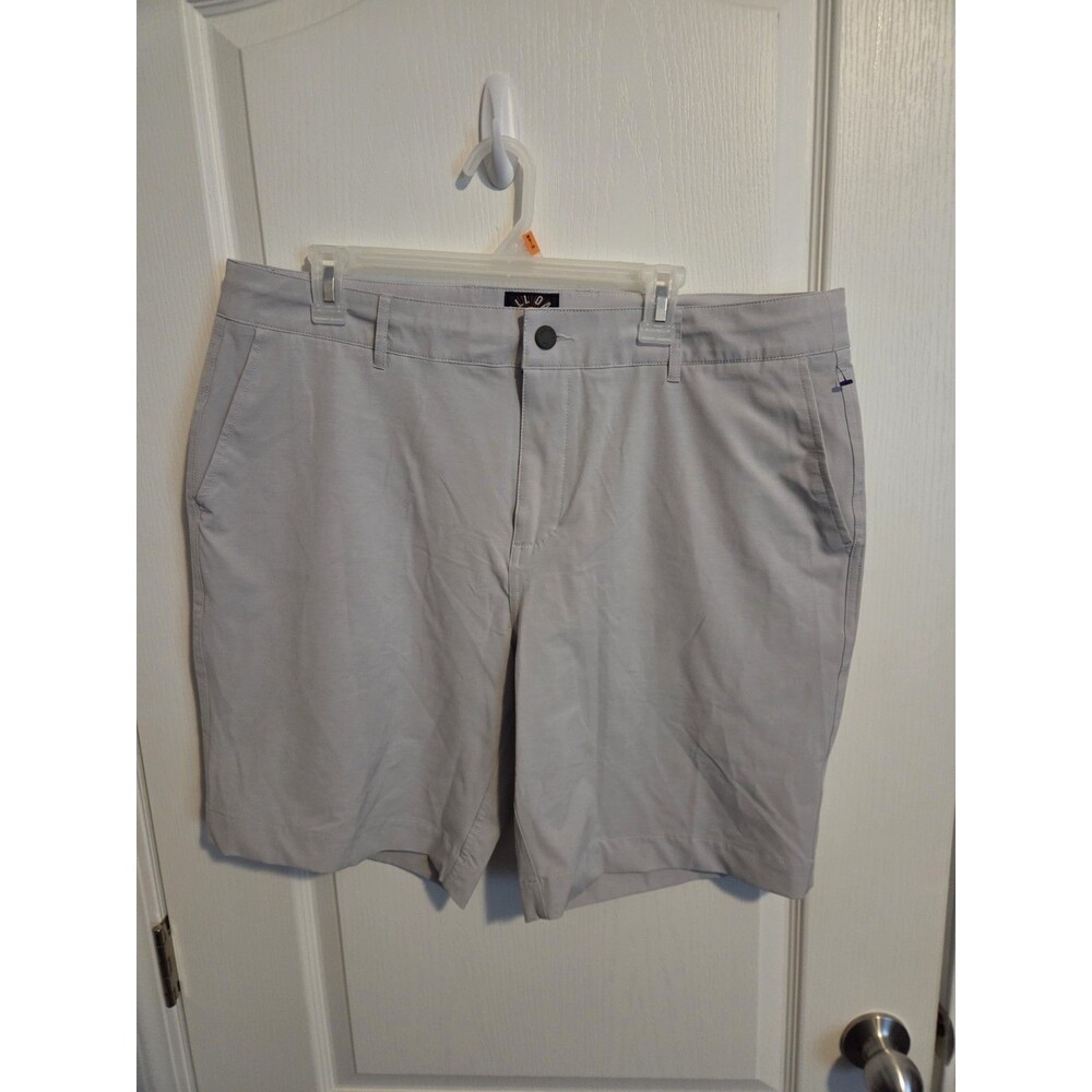 Faherty Men's Gray Chino Shorts Button Pockets Stretch Flat Front  size 36 105